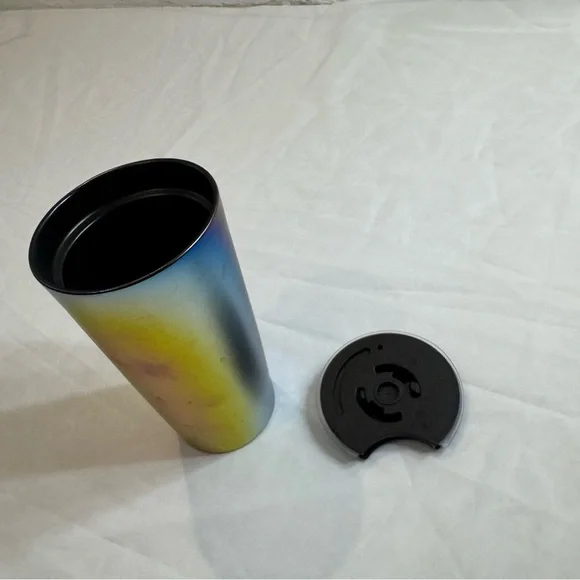 Starbucks Blue and Purple Tumbler with Black Lid - Picture 2 of 5